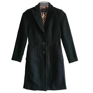 BANANA‎ REPUBLIC Wool Blend Single-Breasted Button Front Overcoat Women's XS